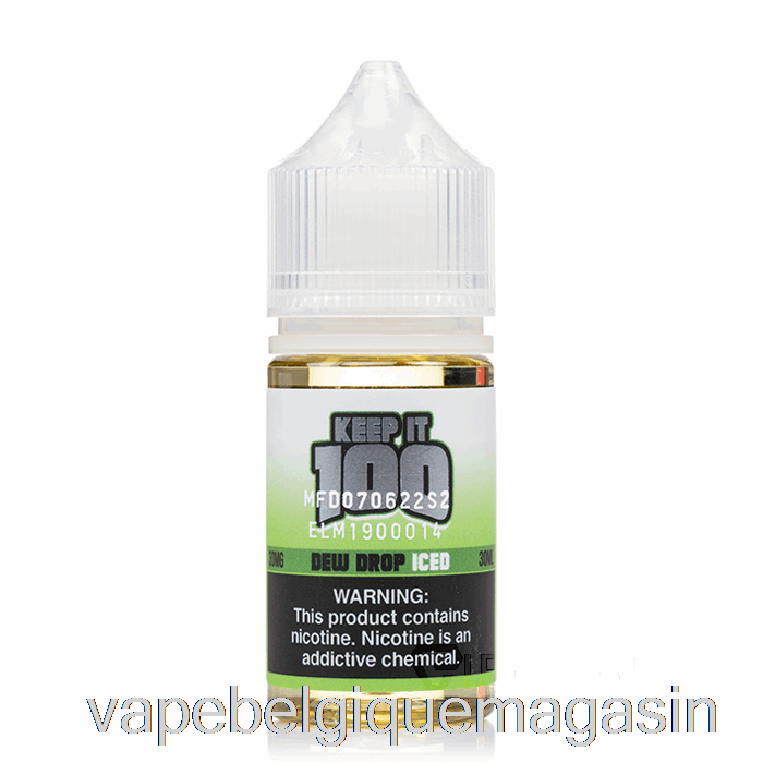 Goutte De Rosée De Jus De Vape Glacée - Gardez-la 100 Sels - 30 Ml 20 Mg